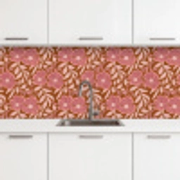 Sfeer - Bloemen - Roze keuken achterwand 2 middel 871 -3d