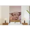 Schotse hooglanders - Licht - Lucht - Natuur fotobehang vinyl groot -bed