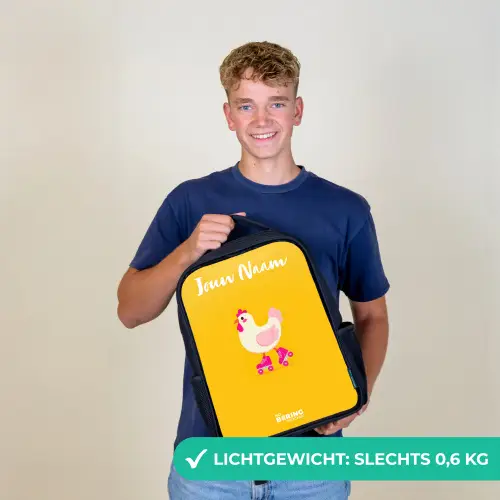 Kip - Rolschaatsen - Geel Rugzak - Zwart middel -sfeer7_NL