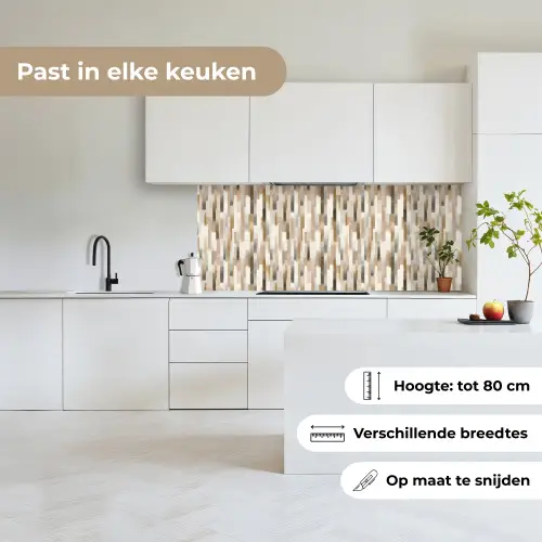 Abstract - Patroon - Kwaststreken keuken achterwand 2 middel 871 -sfeer4_NL