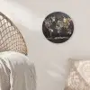 Wereldkaart - Stenen - Realistisch Wandcirkel plexiglas klein -sfeer5