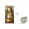 Mona Lisa - Kat - Leonardo da Vinci - Vintage - Kunstwerk - Oude meesters - Schilderij fotobehang vinyl groot -3d