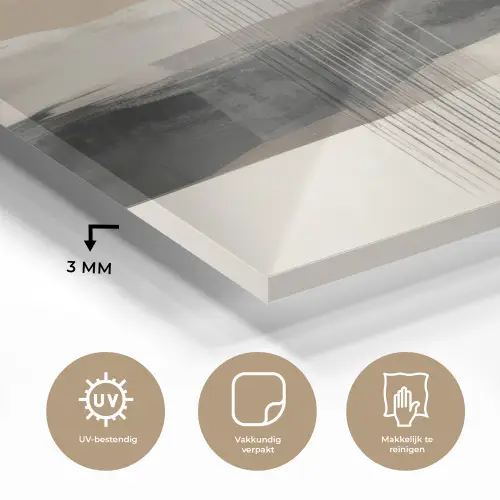 Minimalistisch - Landschap - Dimensie plexiglas 5mm klein -sfeer2