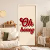 Oh honey - Rood - Schaduw deurposter klein -sfeer2