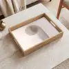 Minimalistisch - Cirkel - Lichtgrijs Dienblad Rechthoek middel -sfeer1
