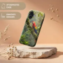 Ara - Jungle - Rood Toughcase MagSafe Apple iPhone 17 klein -USP_RandenV_DE