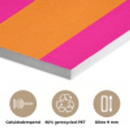 Strepen - Horizontaal - Roze PET vilt klein 837 -closeup_NL