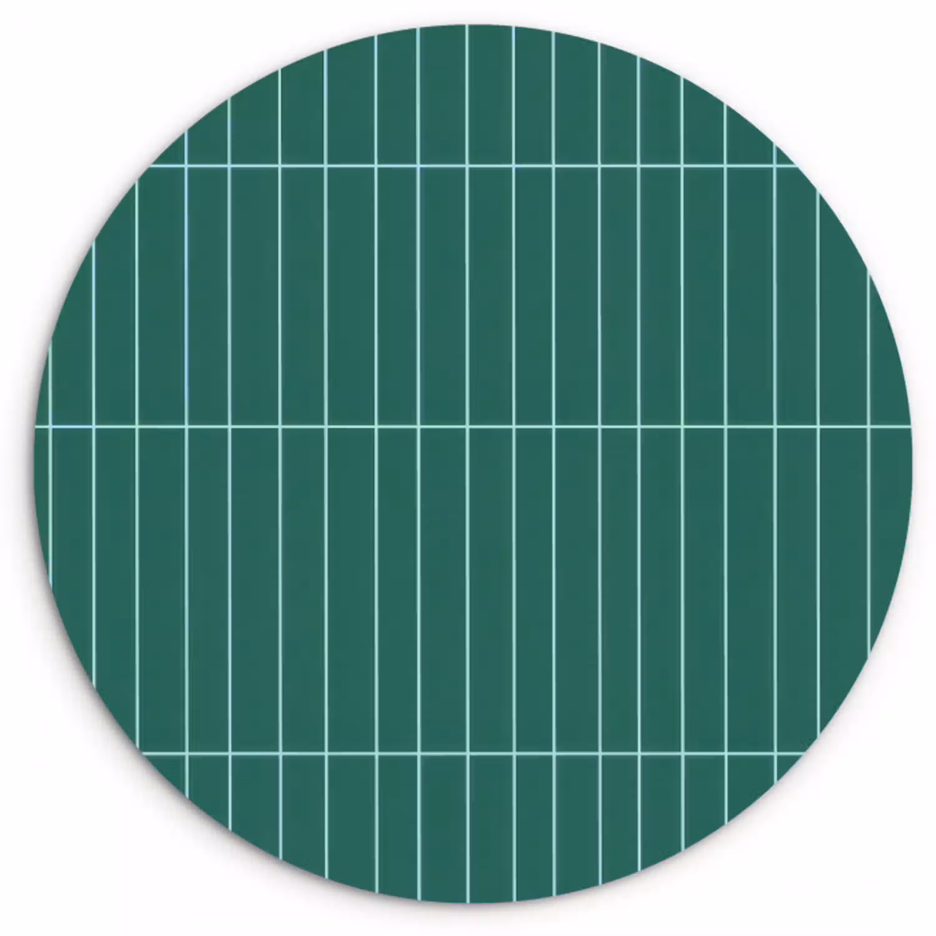 Patroon - Tegel - Saliegroen Wandcirkel kunststof plaat 5mm dik klein 188 -3d