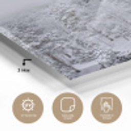 Bos - Sneeuw - Winter - Natuur - Wit plexiglas 5mm klein -sfeer2
