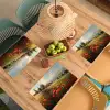 Klaprozen - Rood - Heuvels - Landschap Placemat vinyl groot -zzsfeer5_Kitchenyeah-website