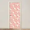Modern - Kraanvogels - Roze deurposter klein 289 -3d_beige