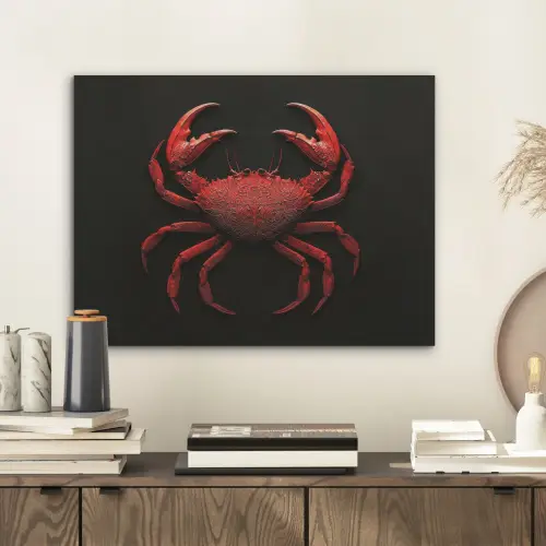 Krab - Rood - Vissen - Schaaldieren PET vilt klein -sfeer1