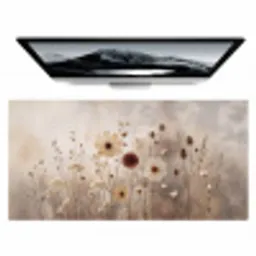 Wilde bloemen - Botanisch - Vintage - Natuur - Rustiek Muismat XXL klein -zzz3d