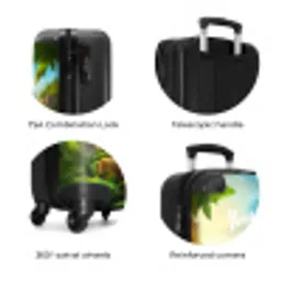 Peter Panda NBS - Handbagage koffer - Kinderen Unisex middel zzzzzzzbolletjes_ENG