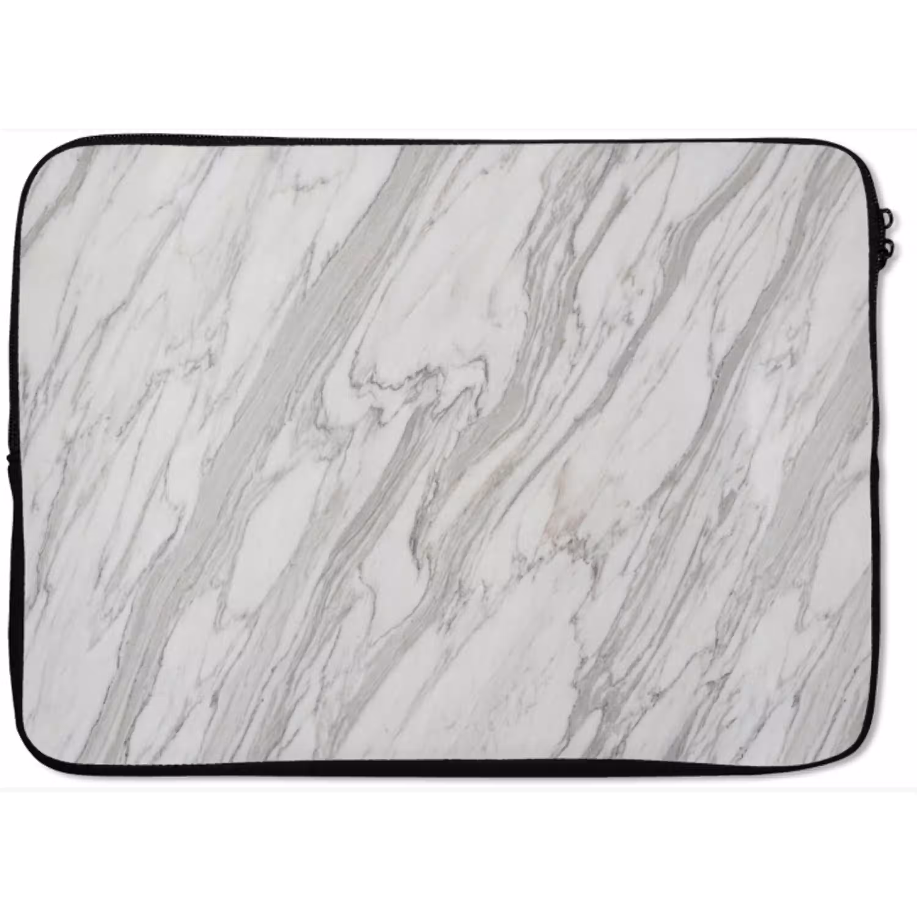 Marmer - Wit - Grijs - Structuur - Modern laptophoes neopreen klein -zkaufland3dotto