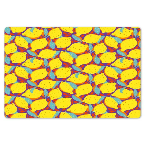 Citroenen - Geel - Stippen - Oranje Placemat vinyl groot 368 -zzsfeer1_Kitchenyeah-website