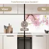 Kersenbloesem - Roze - Bloemen - Sakura - Natuur keuken achterwand 2 middel -voor-na2_NL