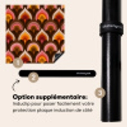 Patroon - Retro - Kleurrijk Inductie beschermer vinyl 3mm middel 274 -zzzzzzz-induclip_FR