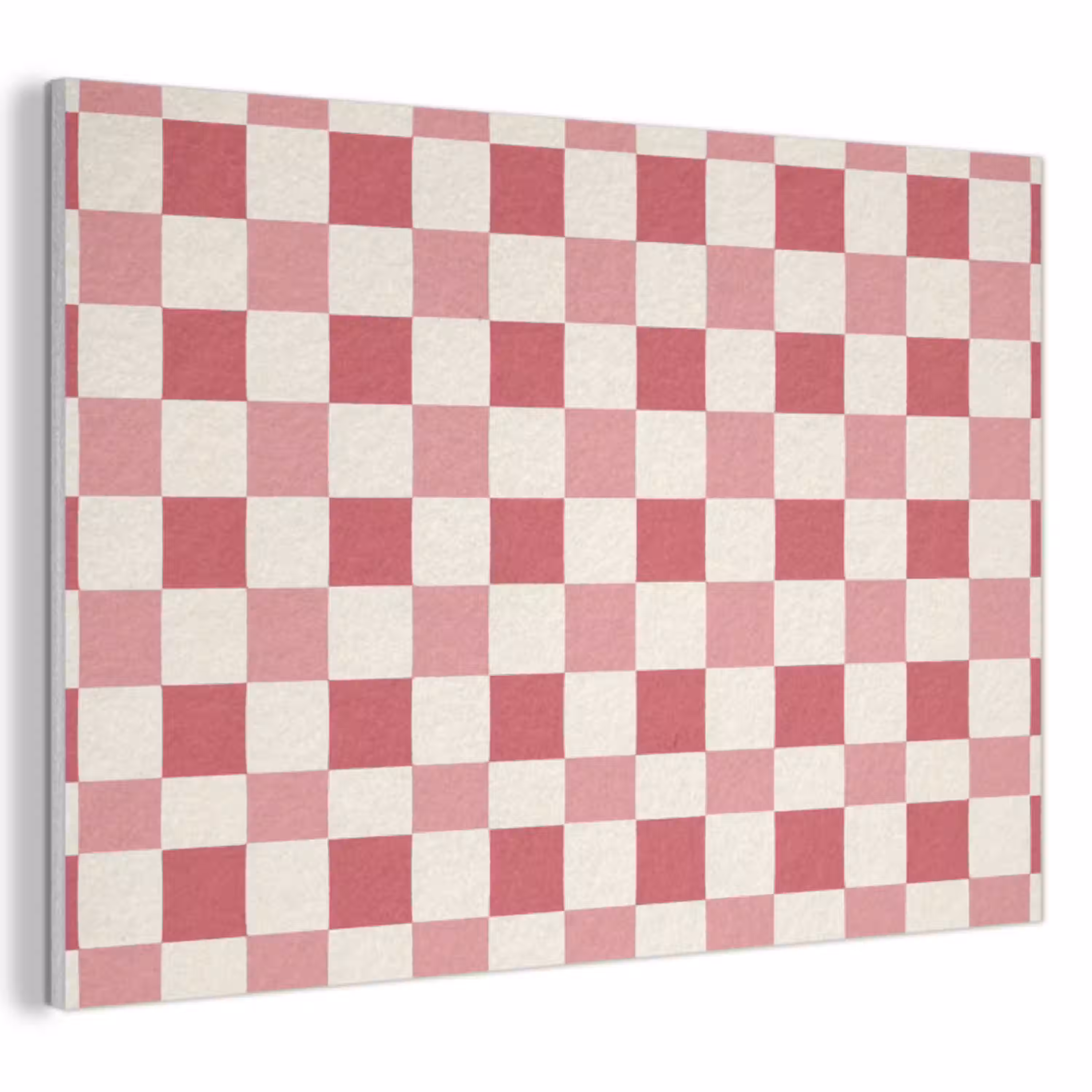 Patroon - Schaak - Roze PET vilt klein 837 -3d