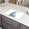 Delftsblauw - Haasje - Wit Inductie beschermer vinyl 3mm klein -sfeer8
