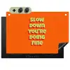 Slow down you're doing fine - Oranje - Simple Inductie beschemer met haakjes klein -3d