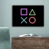 Gaming - Neon - Console - Zwart - Controller - Gamen canvas 2cm klein -sfeer4