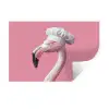 Flamingo - Roze - Koksmuts - Vogel Muursticker klein -3d