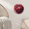Fruit - Hartjes - Aardbeien - Frambozen - Bosbessen Wandcirkel kunststof plaat 5mm dik klein -sfeer5