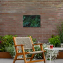Monstera - Bladeren - Tropisch - Jungle Tuinposter op houten frame 2 cm dik klein -sfeer3