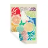 Kleurrijk - Abstract - Bloemen - Patronen Muursticker klein -3d