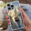 Zeilboot - Zon - Pier - Hout Hoesje iPhone 16 Pro Max met koord klein -sfeer3