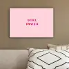 Girl power - Roze - Hartje canvas 2cm klein -sfeer3