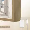 Winterlandschap - Huisje - Bergen - Uitzicht - Doorkijk - Natuur Light Box met batterij (Wandlamp) middel -USP_websiteoplaadbaarNL