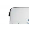 Spash - Water - Blauw laptophoes neopreen klein -detail