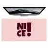 Nice - Uitroepteken - Roze Muismat XXL klein -zzz3d