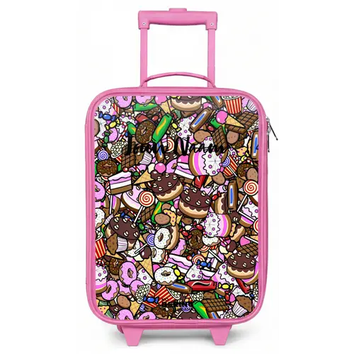 Overvol patroon met lekkernijen Kinderkoffer - Roze klein -zz3dotto