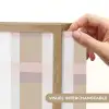 Ruitpatroon - Aardetinten - Minimalistisch Light Box met batterij (Wandlamp) middel 907 -USP_websiteprintFR