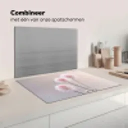 Bloemen - Bollen - Roze Inductie beschermer vinyl 3mm klein -wsfeer7_website