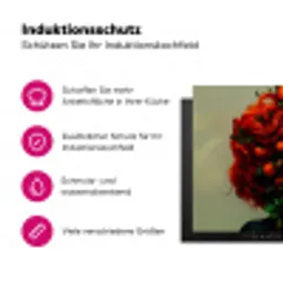 Vrouw - Appels - Rood - Bladeren Inductie beschermer vinyl 3mm klein -zzzzzzz-lf-ups