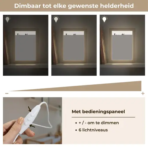 Aap - Bruin - Waterverf - Dieren - Meiden - Jongens Light Box met kabel (Kinderlampje) klein -USP_dimbaarNL