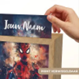 Superheld - Jongens - Rook - Kleuren Light Box met kabel (Kinderlampje) klein -USP_websiteprintNL