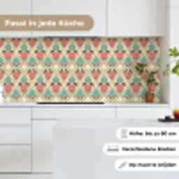 Barok - Retro - Kleurrijk keuken achterwand 2 middel 871 -sfeer4_DE
