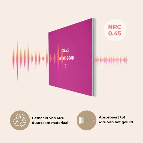 Focus - Smiley - Roze PET vilt klein -USP_NL