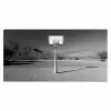 Basketbalpaal - Landschap - Zand - Wit Muismat XXL klein -3d_leeg