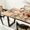 Modern - Bruin - Abstract - Beige Placemat vinyl groot -zzsfeer4_Kitchenyeah-website