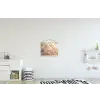 Close up - Pioenroos - Lichtroze textielposter latten blank klein -kinderkamer