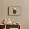 Olifant - Witte bloemen - Kindvriendelijk Light Box met batterij (Wandlamp kind) middel -sfeer2_kind