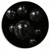 Discoballen - Minimalistisch - Zwart KitchenYeah - Keuken - Wandcirkel Forex klein -3d