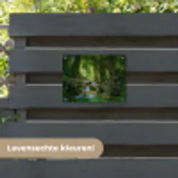 Waterval in het Regenwoud tuinposter los doek klein -sfeer3
