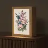 Boeket - Beige - Harmonieus - Subtiel Light Box met kabel (Tafellamp) klein -z3d_website